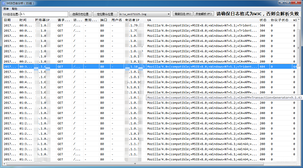 iis日志分析工具 v1.0.11.24绿色版