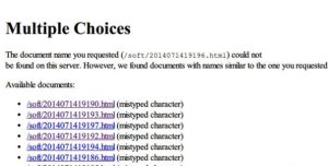网站出现HTTP 300 Multiple Choices是什么意思?怎么处理?-华尔子博-奥夏网