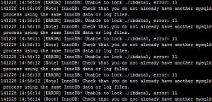 Mysql/MariaDB启动时处于进度条状态导致启动失败的原因及解决办法-华尔子博-奥夏网
