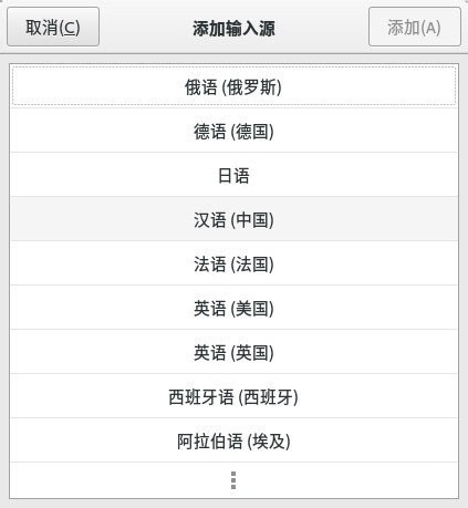 fedora 23 安装默认的拼音输入法的方法