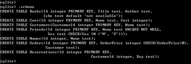 SQLite 入门教程一 基本控制台(终端)命令 SQLite 入门教程一 基本控制台(终端)命令