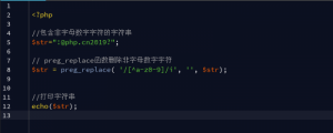 PHP删除字符串中非字母数字字符方法-华尔子博-奥夏网