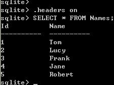 SQLite 入门教程一 基本控制台(终端)命令 SQLite 入门教程一 基本控制台(终端)命令