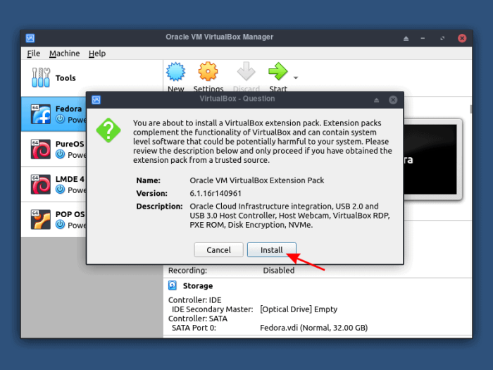 如何在Fedora中安装VirtualBox 如何在Fedora中安装VirtualBox