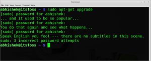 Ubuntu中自定义sudo密码错误提示的技巧-华尔子博-奥夏网
