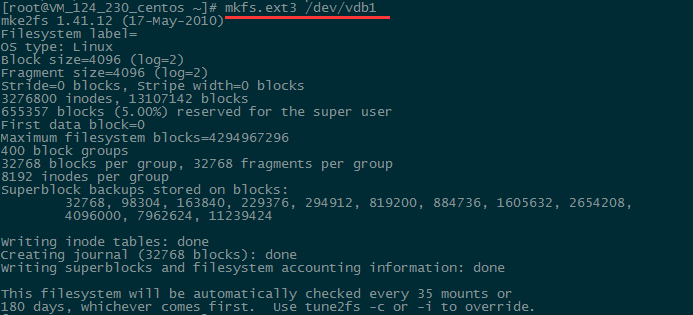 在腾讯云的Linux系统服务器上格式化和分区磁盘的教程 在腾讯云的Linux系统服务器上格式化和分区磁盘的教程