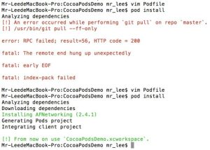 IOS开发之CocoaPods安装和使用教程-华尔子博-奥夏网