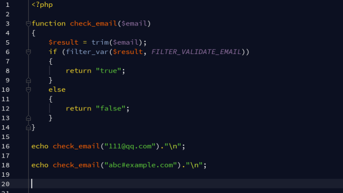 实例讲解PHP验证邮箱是否合格插图 实例讲解PHP验证邮箱是否合格