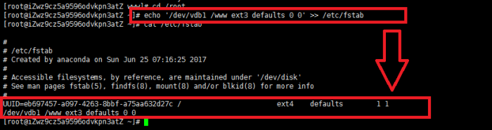 阿里云服务器linux系统挂载数据盘图文教程 阿里云服务器linux系统挂载数据盘图文教程