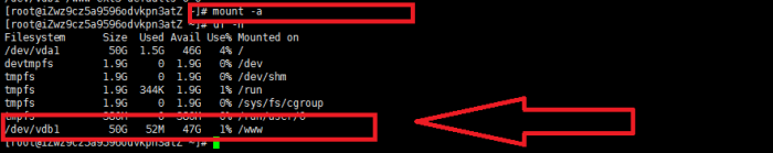 阿里云服务器linux系统挂载数据盘图文教程 阿里云服务器linux系统挂载数据盘图文教程