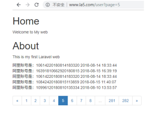 Laravel框架实现超简单的分页效果示例-华尔子博-奥夏网