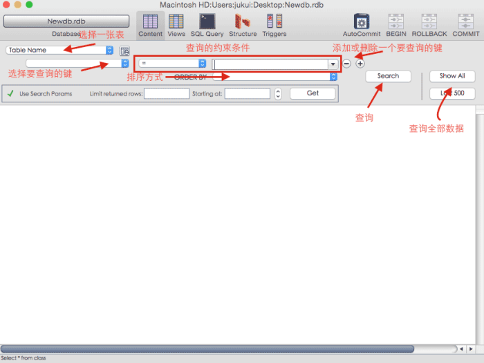 SQLite数据库常用语句及MAC上的SQLite可视化工具MeasSQLlite使用方法 SQLite数据库常用语句及MAC上的SQLite可视化工具MeasSQLlite使用方法