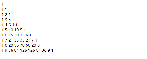 PHP实现的杨辉三角求解算法分析插图(1) PHP实现的杨辉三角求解算法分析